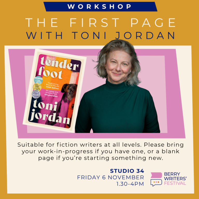 The First Page With Toni Jordan